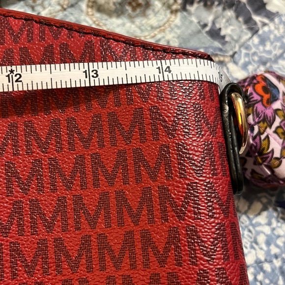 Miak Collection Elegant Black and Red Handbag - Picture 8 of 9